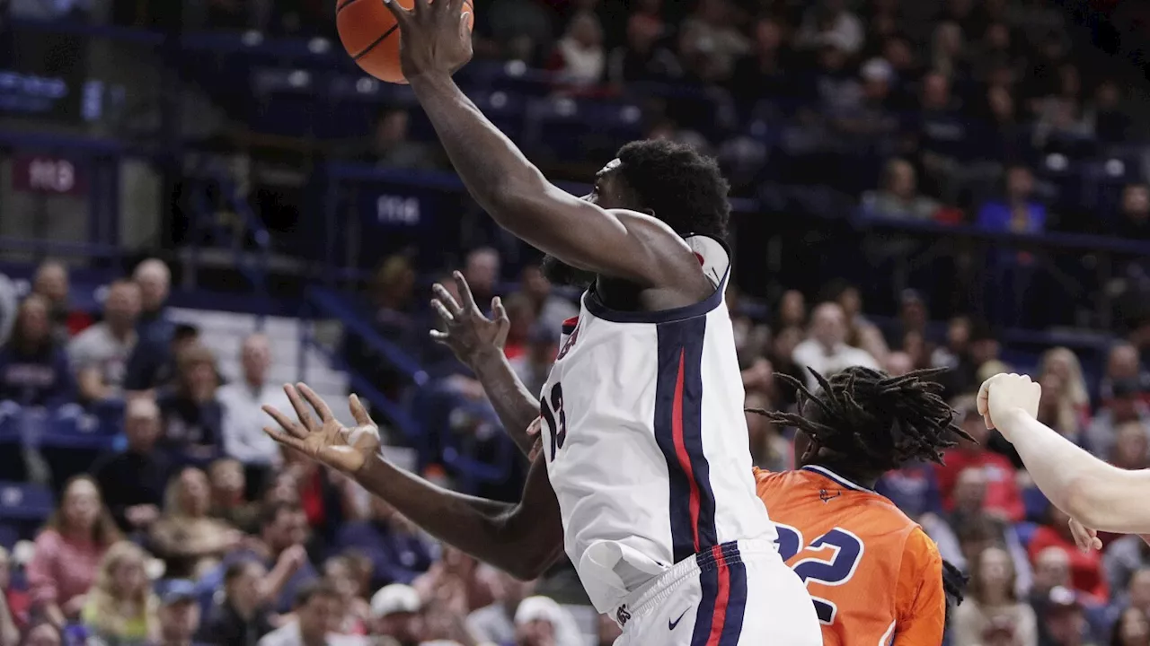 Graham Ike leads No. 13 Gonzaga to 86-65 win over Bucknell