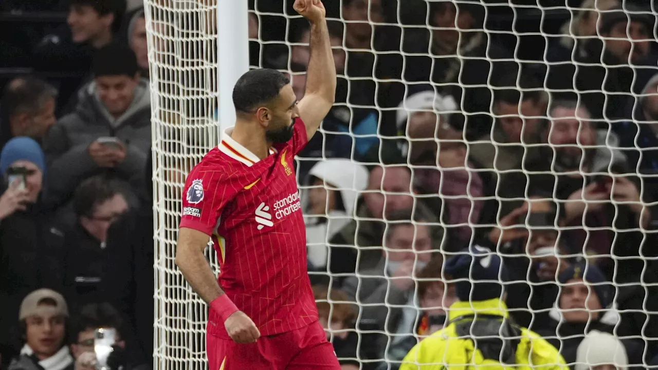 Salah sets another goal record by inspiring Liverpool to victory over Tottenham