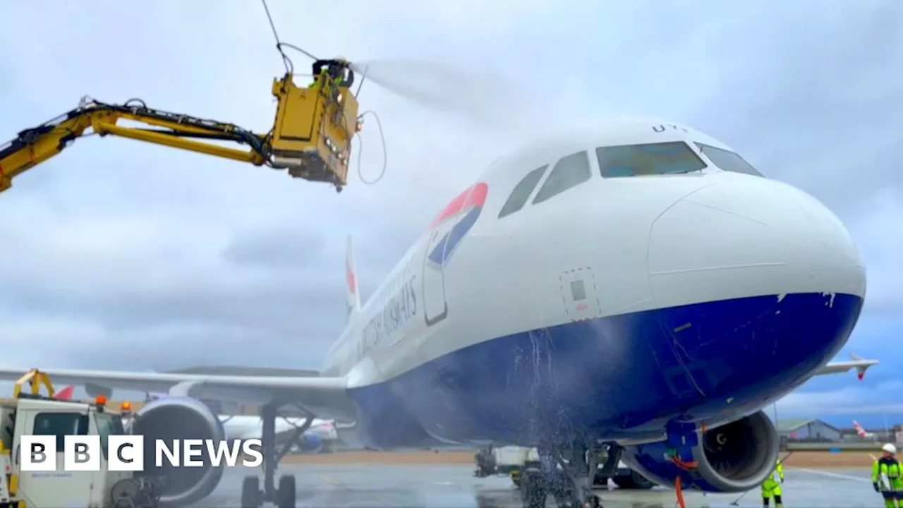 London twins' dream of cleaning plane comes true at Heathrow