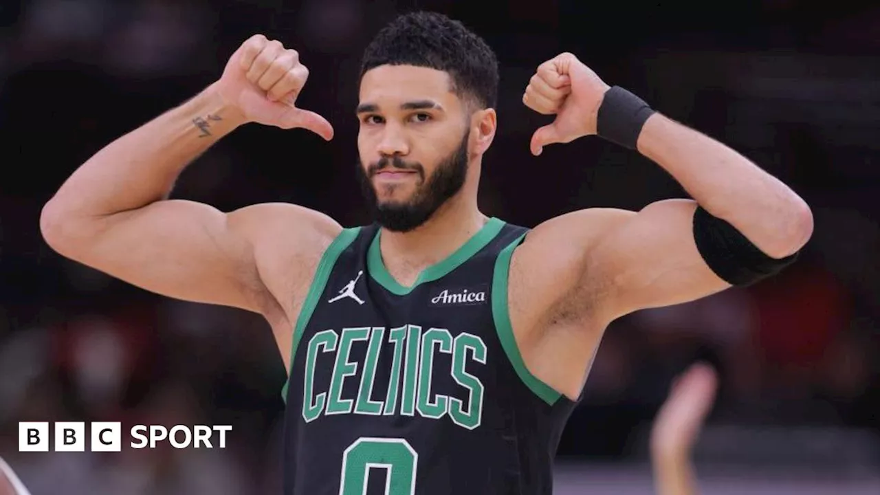 Jayson Tatum matches Larry Bird record in Boston Celtics' win against Chicago Bulls