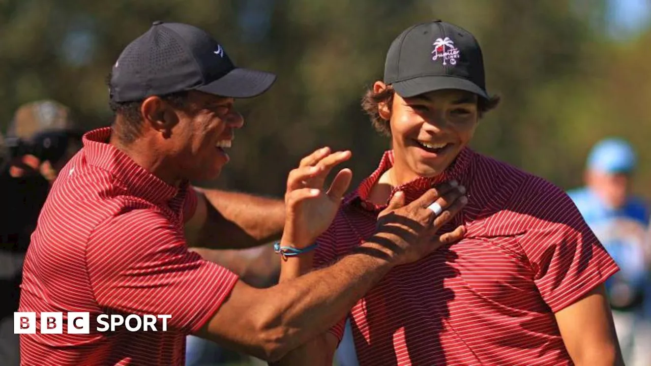 Tiger Woods' son Charlie Woods, 15, hits hole-in-one at PNC Championship