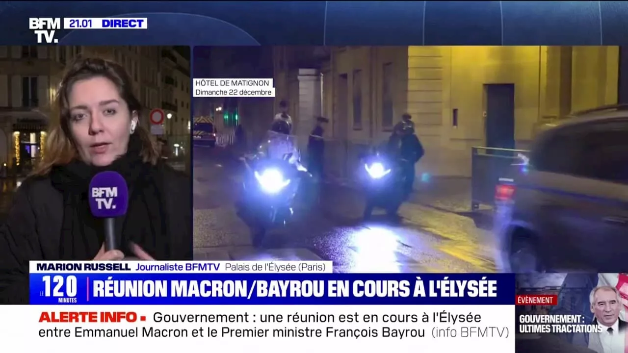 François Bayrou est arrivé à l'Élysée pour un entretien avec Emmanuel Macron