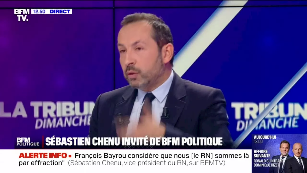 RN-LFI: 'Nous sommes les deux seules offres politiques lisibles et construites', selon Sébastien Chenu (RN)