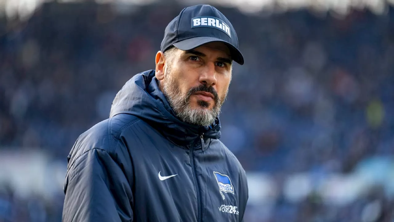 Hertha BSC: Job-Garantie für Trainer Cristian Fiel nach 0:0 in Hannover