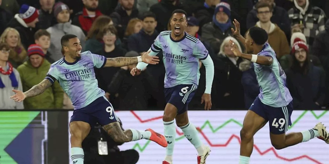 Catatan Menarik Crystal Palace 1-5 Arsenal: Gabriel Jesus Bersinar Lagi