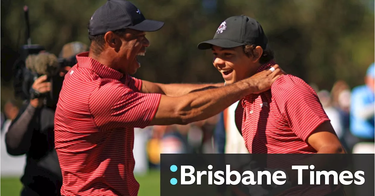 Tiger Woods’ son Charlie hits first hole-in-one in front of dad