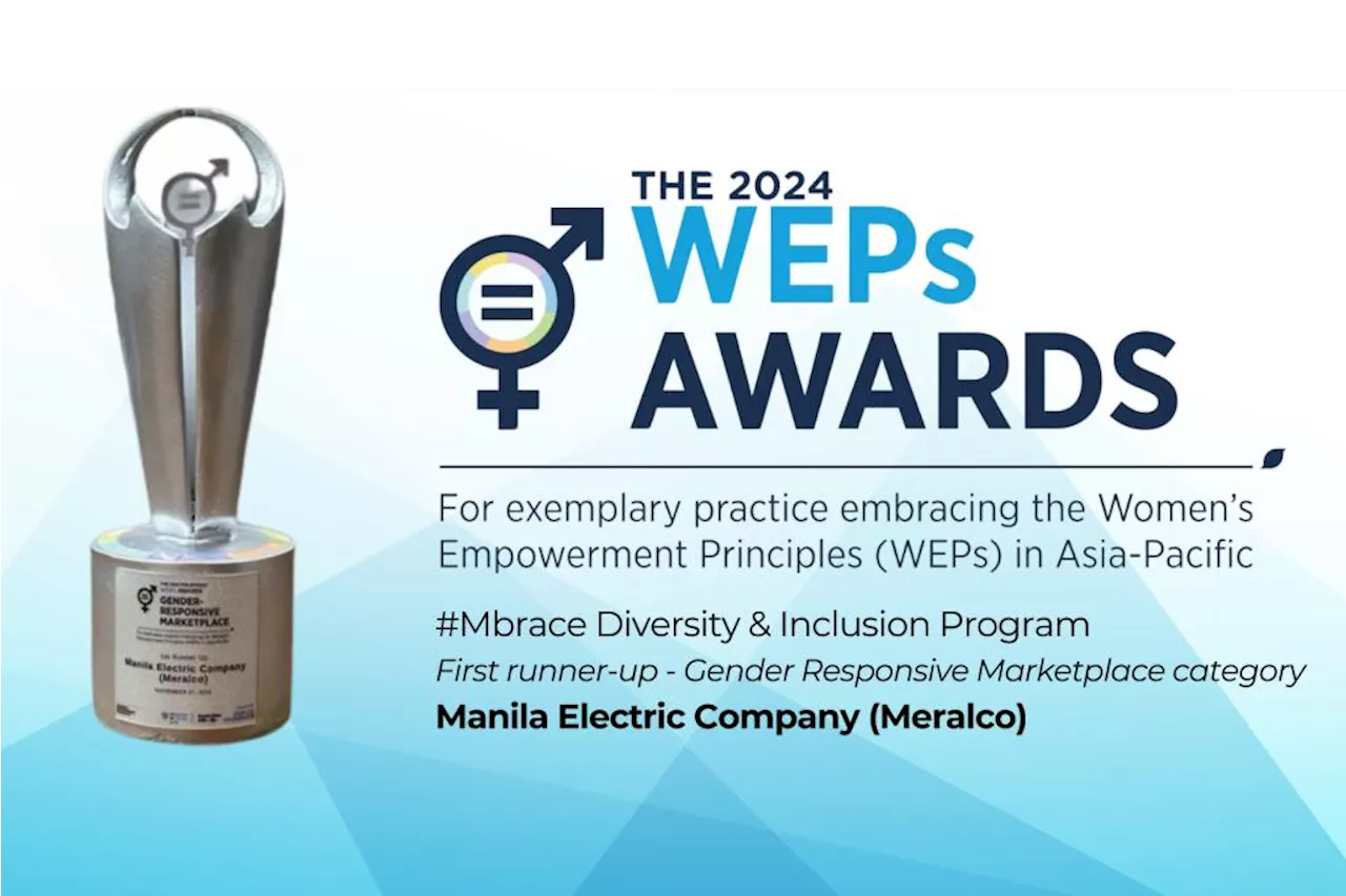 Meralco wins at UN Women's 2024 WEPS Awards for advancing gender equality