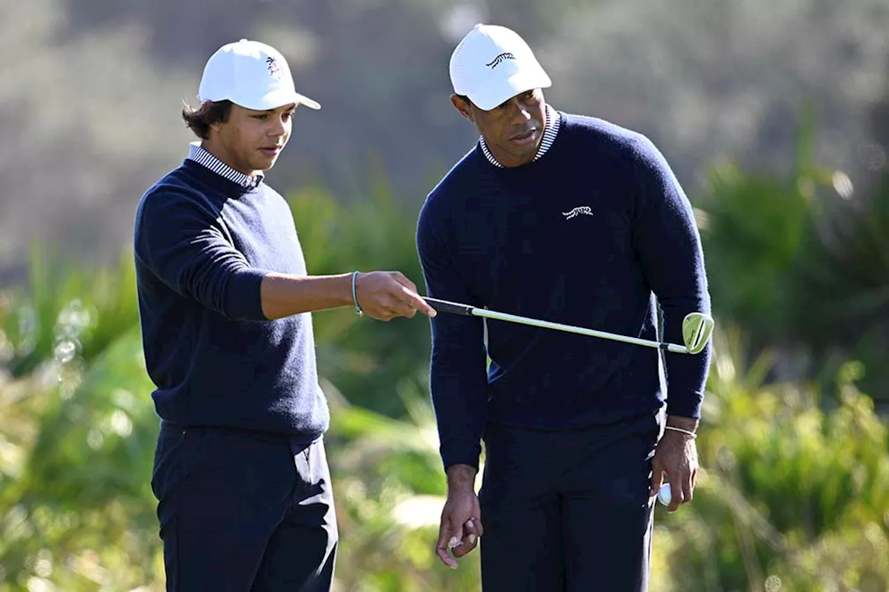 Tiger, son Charlie share lead at PNC Championship | The Associated Press