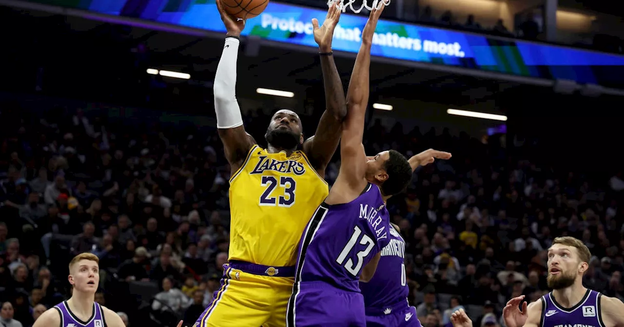 Another record for LeBron James in the Lakers' 113-100 victory over the Kings