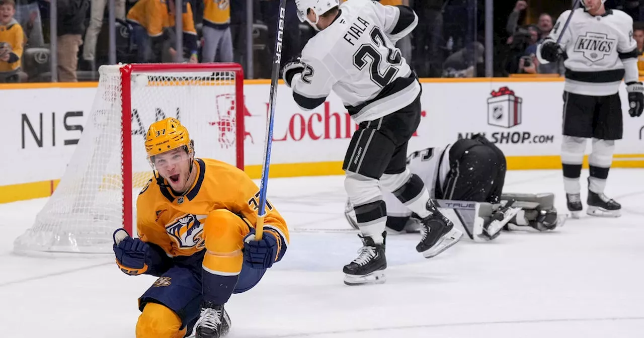 Nick Blankenburg scores in overtime as the Predators beat the Kings 3-2