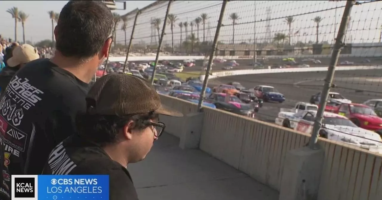 Thousands of fans hit Irwindale Speedway for one last ride