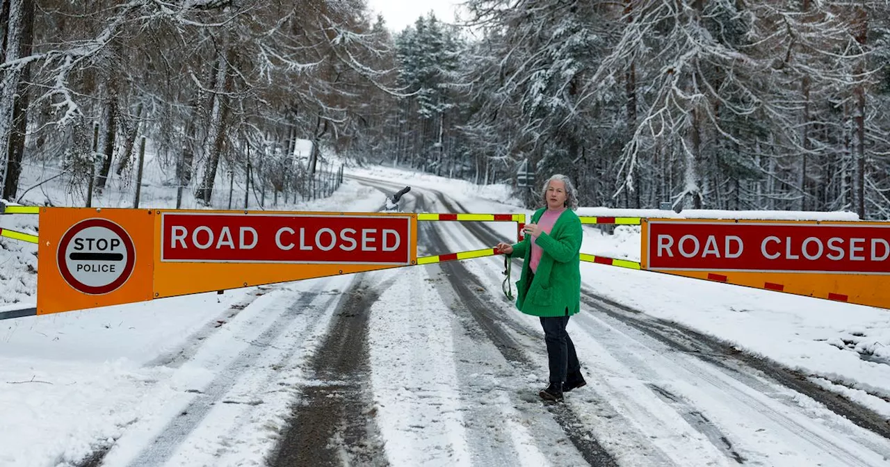 Scotland faces yellow ice warning as roads close due to weather