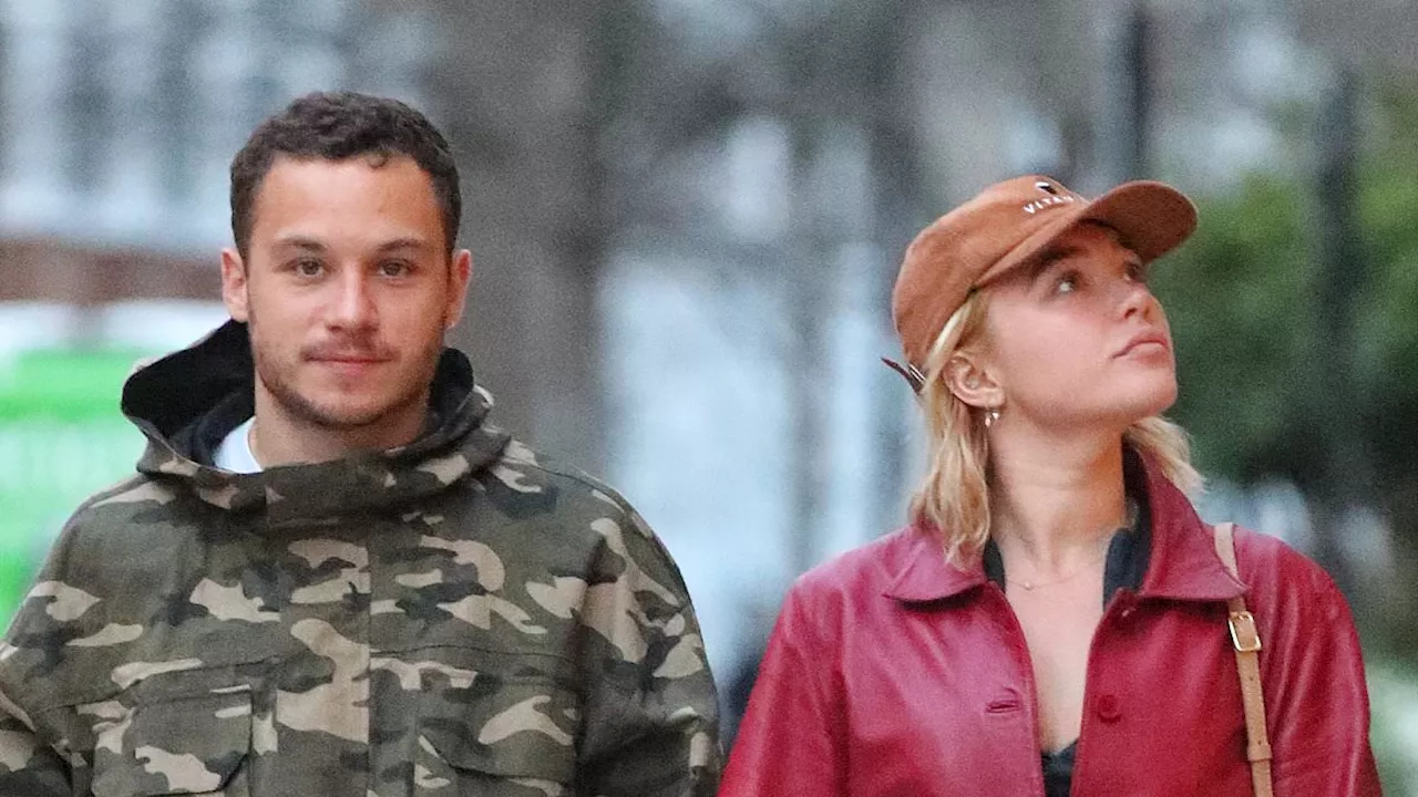 Florence Pugh and her Peaky Blinders boyfriend Finn Cole enjoy some last-minute Christmas shopping...