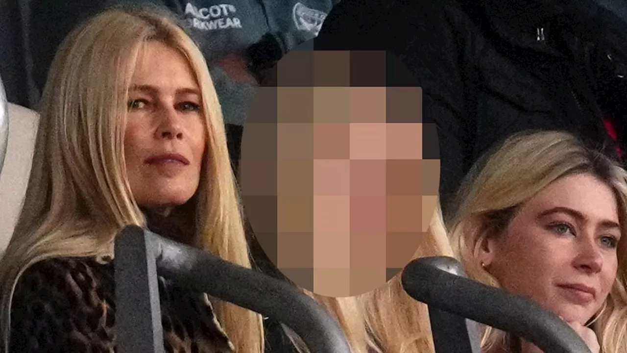 Claudia Schiffer, 54, enjoys a rare outing with her lookalike daughters Clementine, 20, and Cosima,...