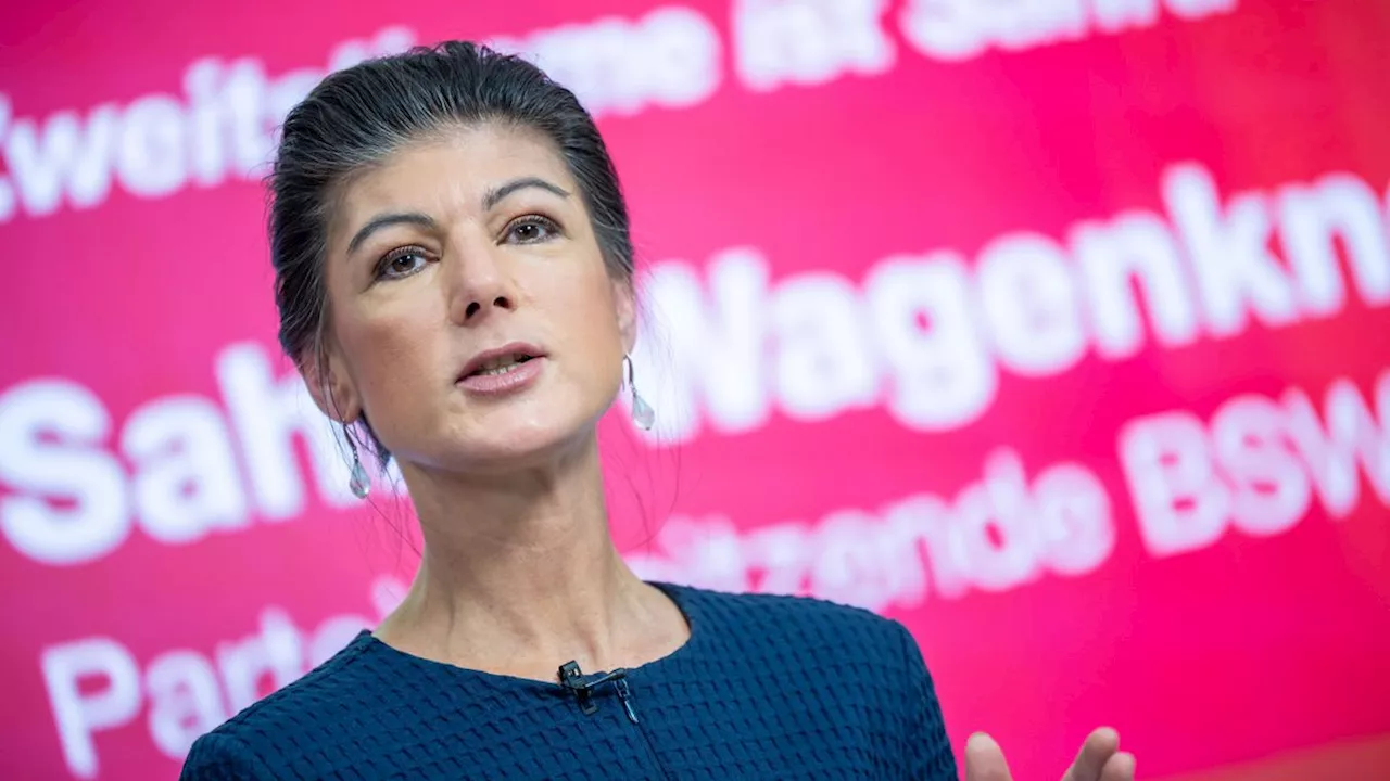 Neuer Name gesucht: Bündnis Sahra Wagenknecht will sich nach Bundestagswahl umbenennen