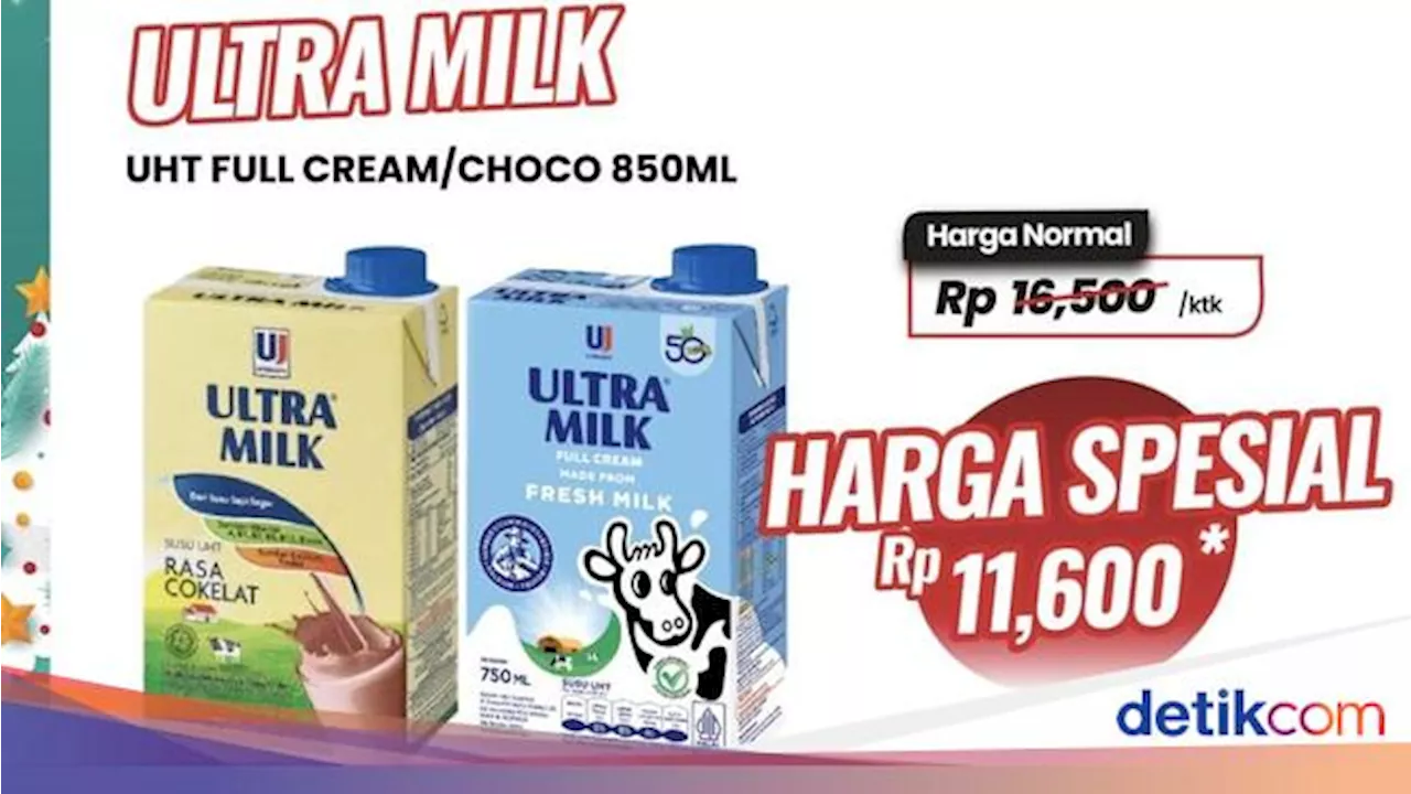 Buruan ke Transmart Full Day Sale, Beli Susu UHT Cuma Rp 11.600/850 ml