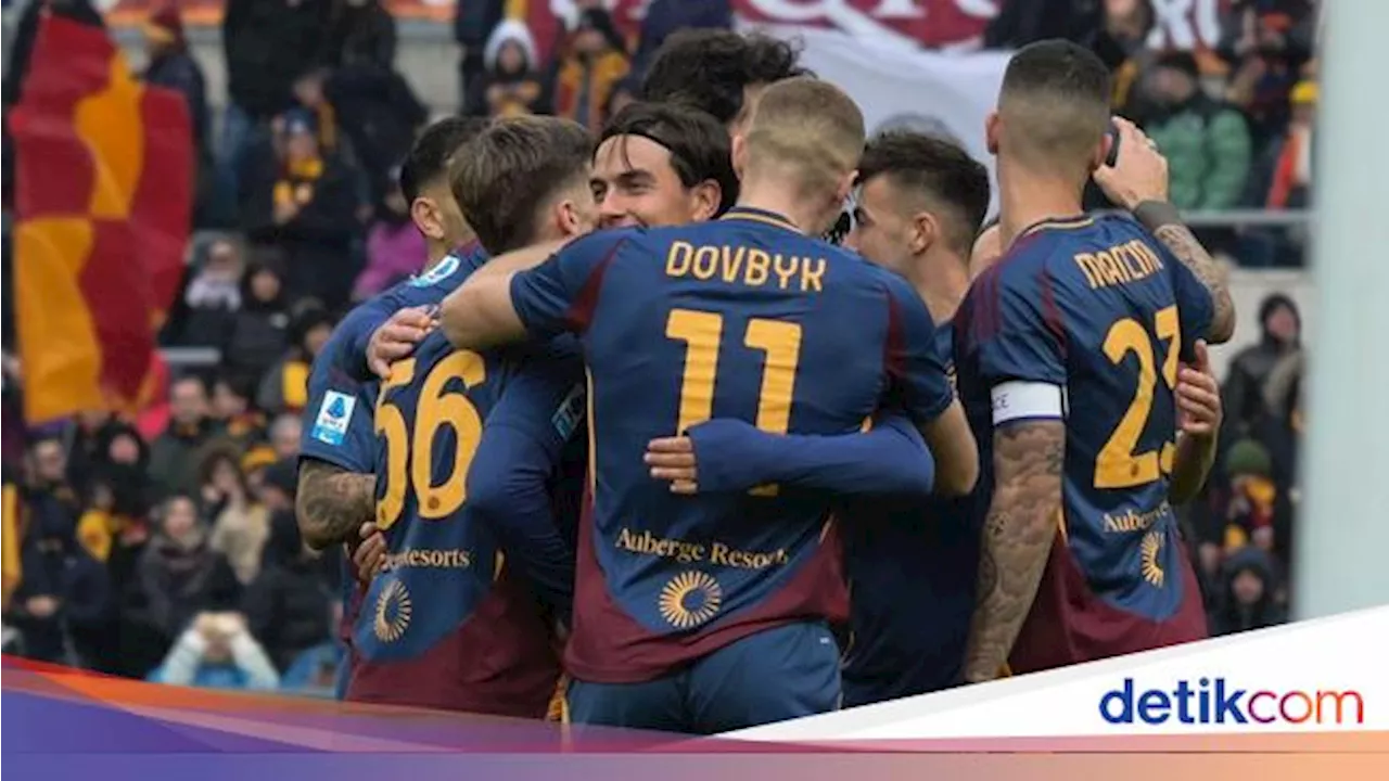 Hasil Liga Italia: AS Roma Pesta Gol ke Gawang Parma 5-0