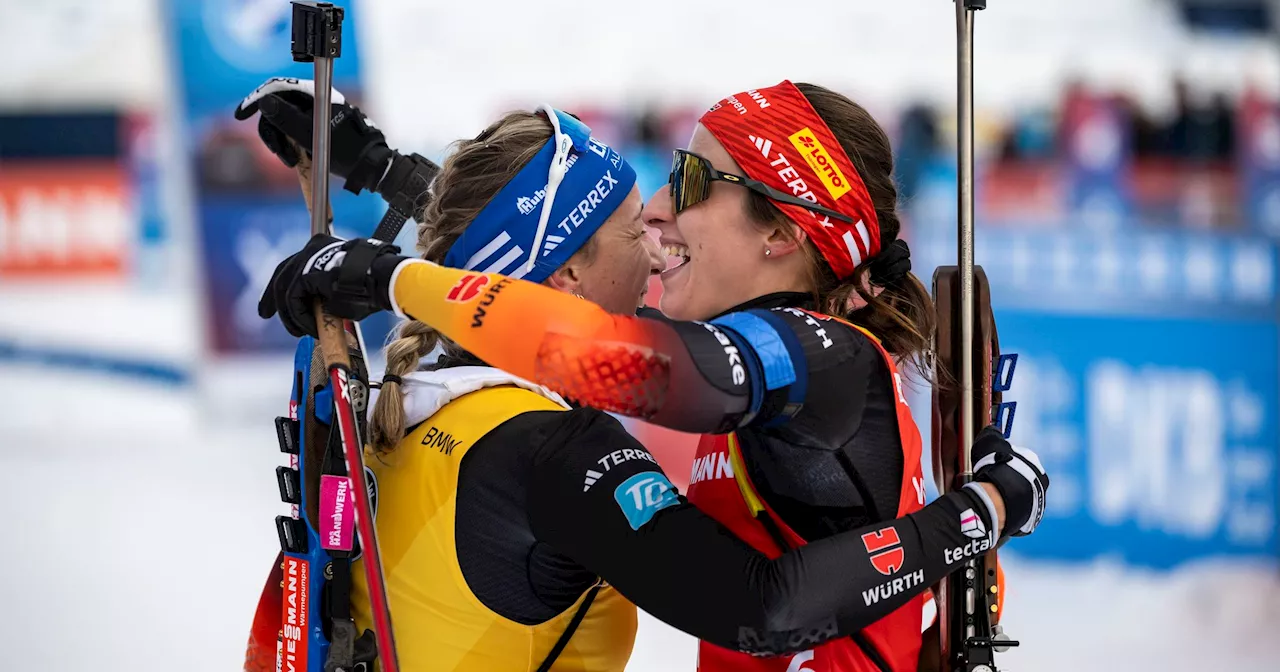 Franziska Preuß, Vanessa Voigt, Selina Grotian und Danilo Riethmüller drehen auf - DSV-Team schreibt Wintermärchen