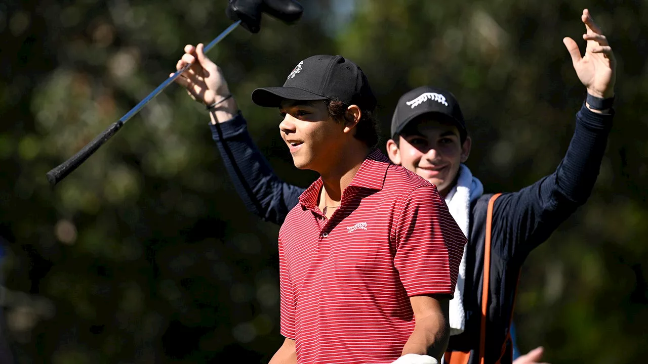 Charlie Woods, 15, makes first ever hole-in-one at PNC Championship