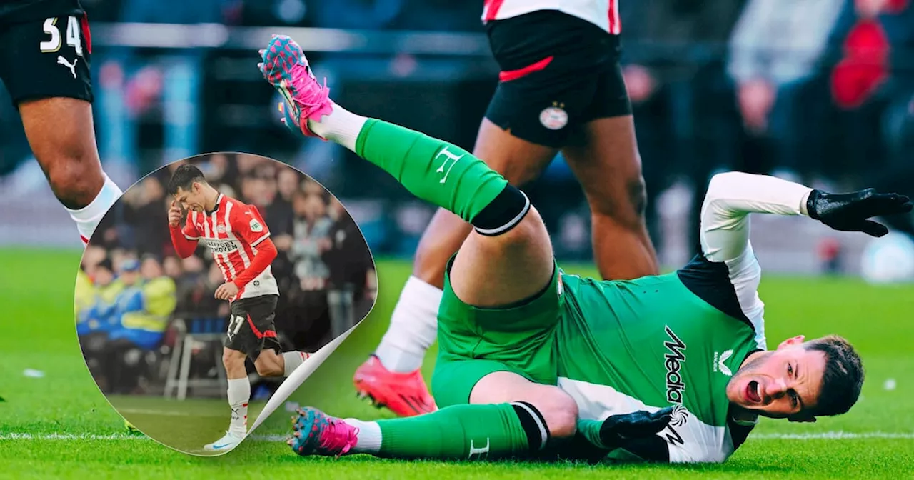 Feyenoord padeció en Eindhoven: Gimenez FALLA DOS GOLES en la despedida de Chucky Lozano con PSV (VIDEO)