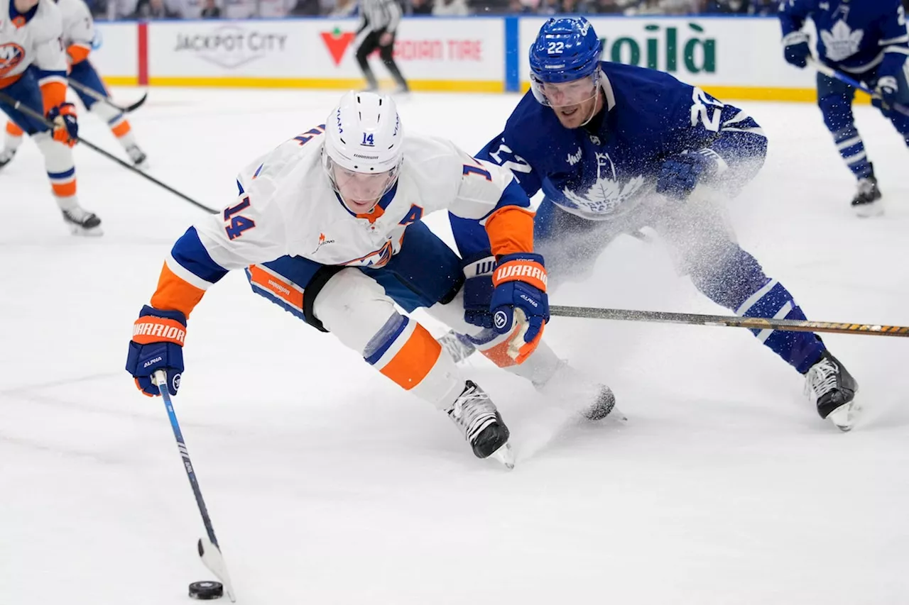 Horvat powers New York Islanders over Maple Leafs as Toronto captain Auston Matthews sits with injury