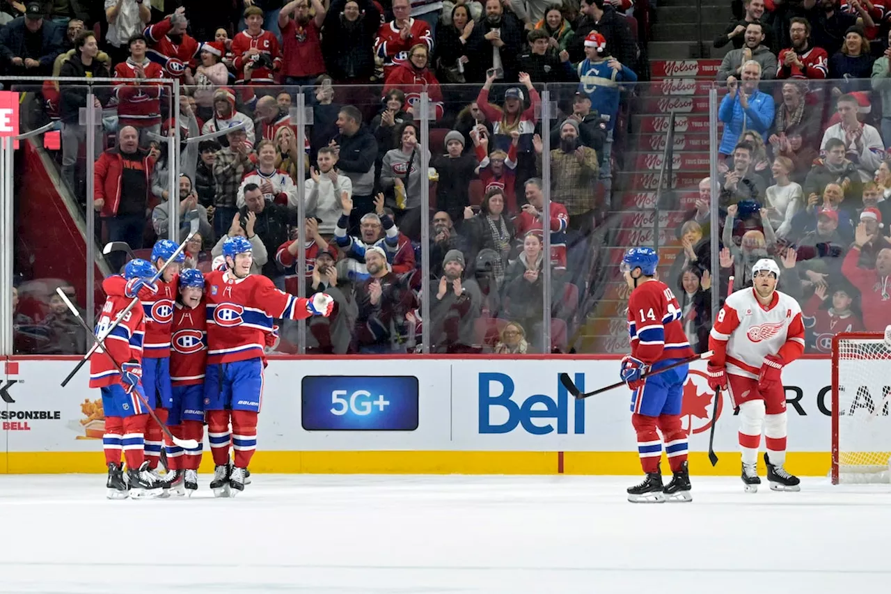 Laine scores again, Montreal Canadiens beat Detroit Red Wings on consecutive nights with 5-1 win