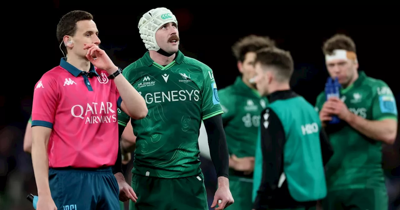 No decision yet if Connacht’s Mack Hansen will be sanctioned for his criticism of referees