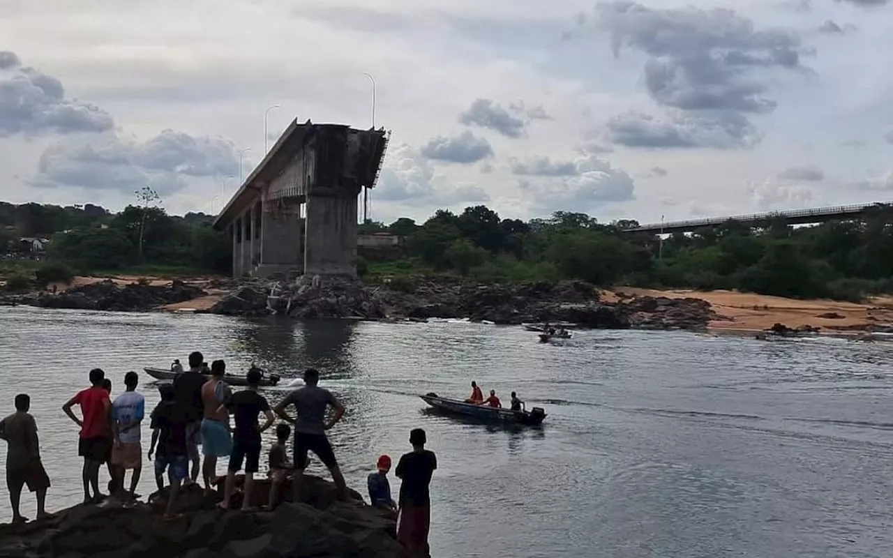 Vídeo: ponte que liga Maranhão ao Tocantins desaba e causa uma morte