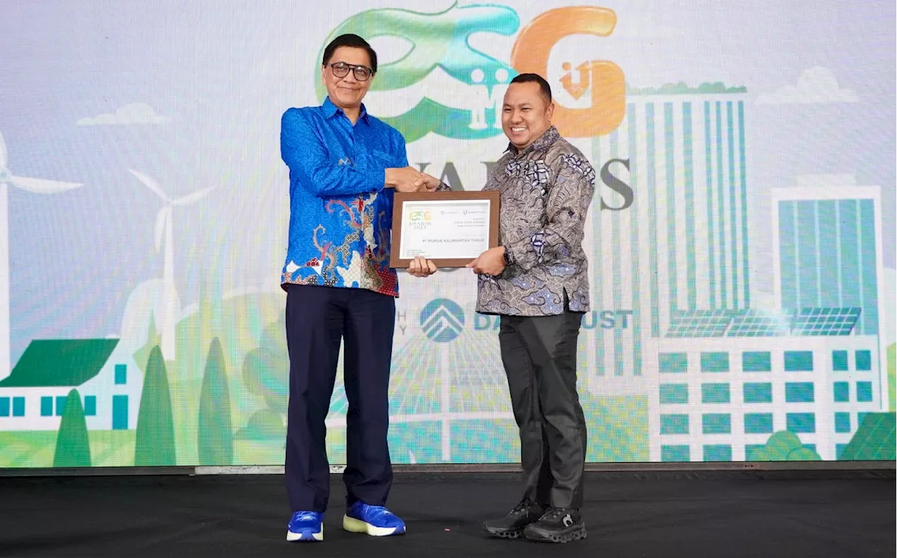 Pupuk Kaltim Raih Predikat Gold Star Investortrust ESG Awards 2024