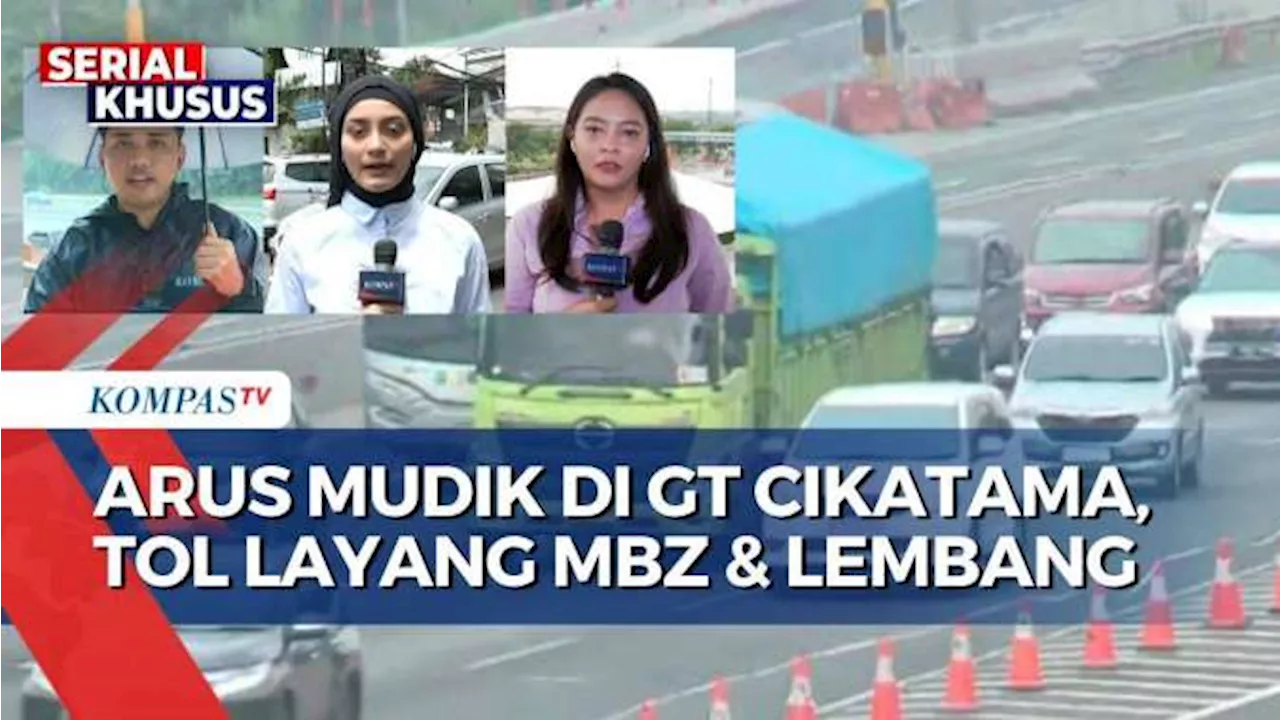 Terkini, Pertemuan Arus Tol Jakarta-Cikampek dan Tol Layang MBZ Ramai Lancar