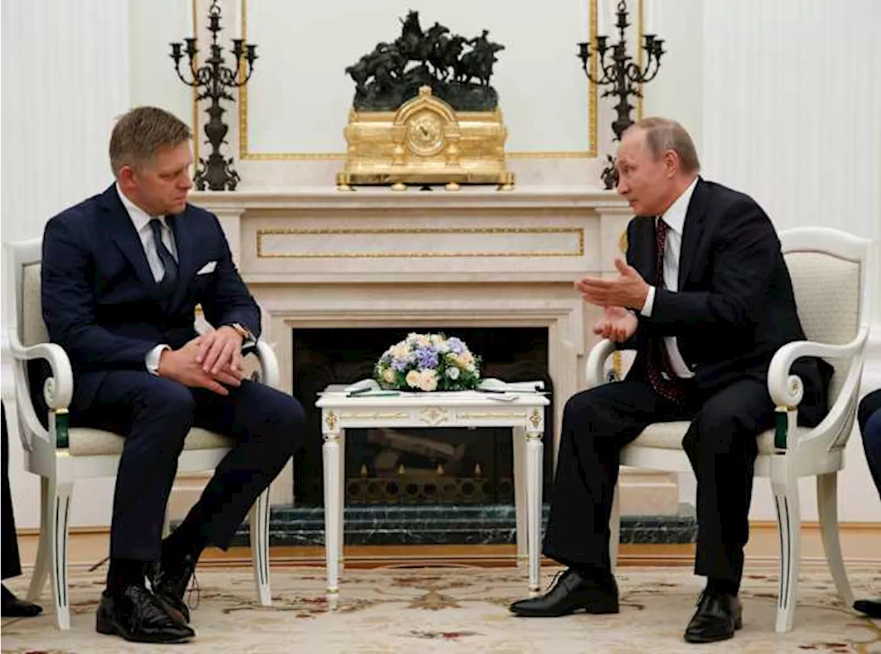 Russia's Putin holds talks with Slovakian PM Fico, in a rare visit to Moscow by an EU leader