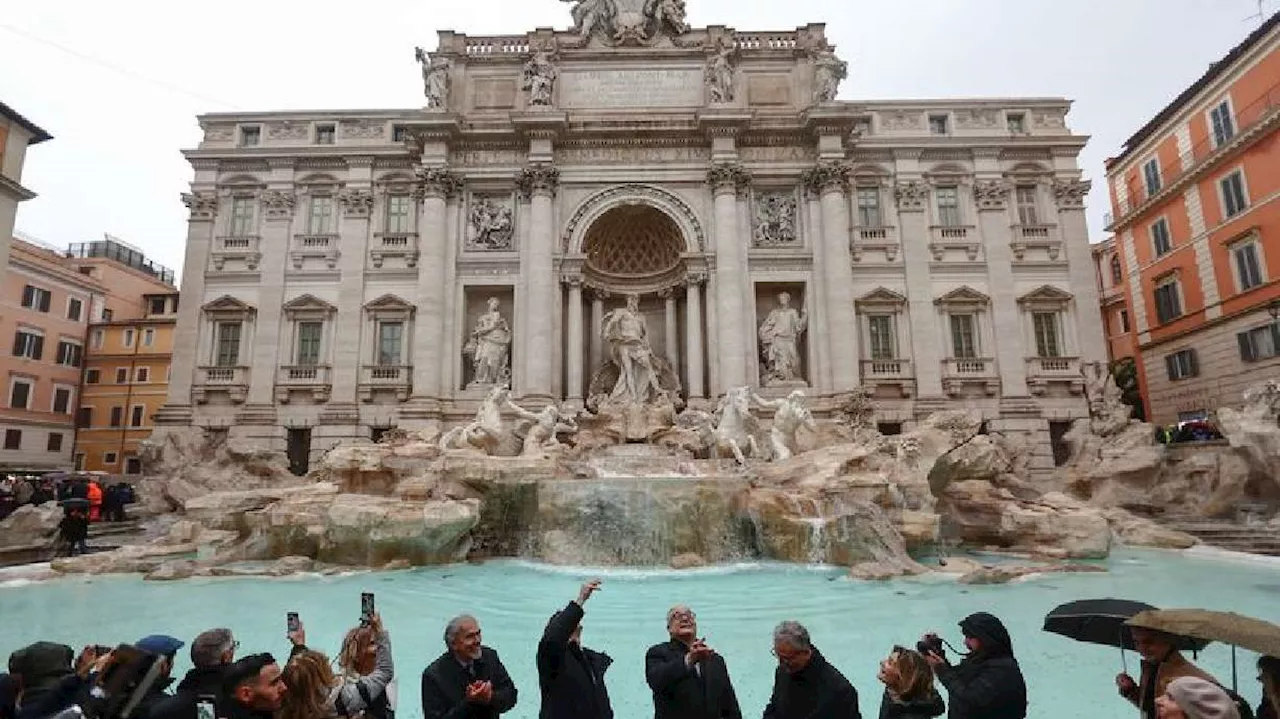 Rome's Trevi Fountain restored in time for Jubilee year