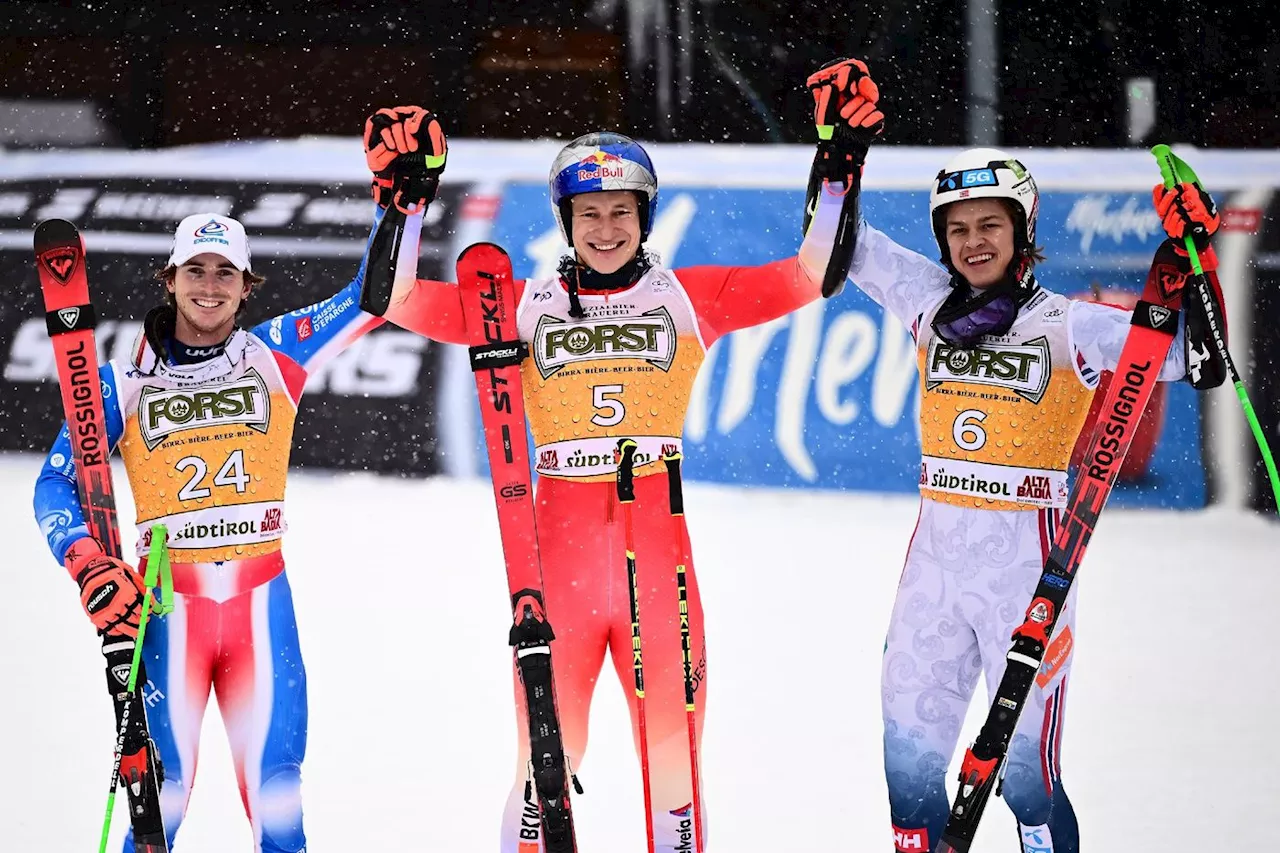 Ski alpin: Odermatt remporte le géant d'Alta Badia, devant le surprenant Léo Anguenot