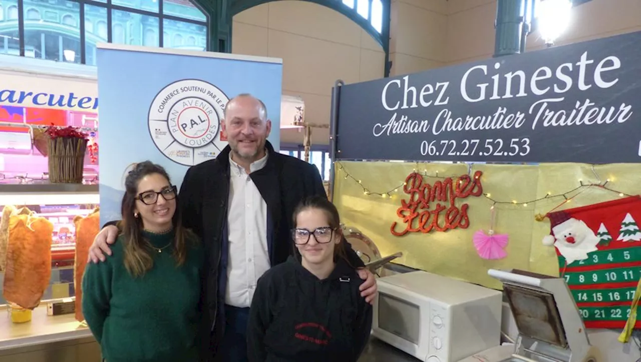 Une nouvelle et belle vitrine pour l’étal 'Chez Gineste' sous les halles de Lourdes