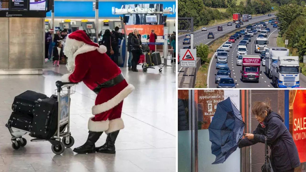 Christmas getaway and ‘severe’ weather combine for ‘perfect storm’ of festive travel chaos