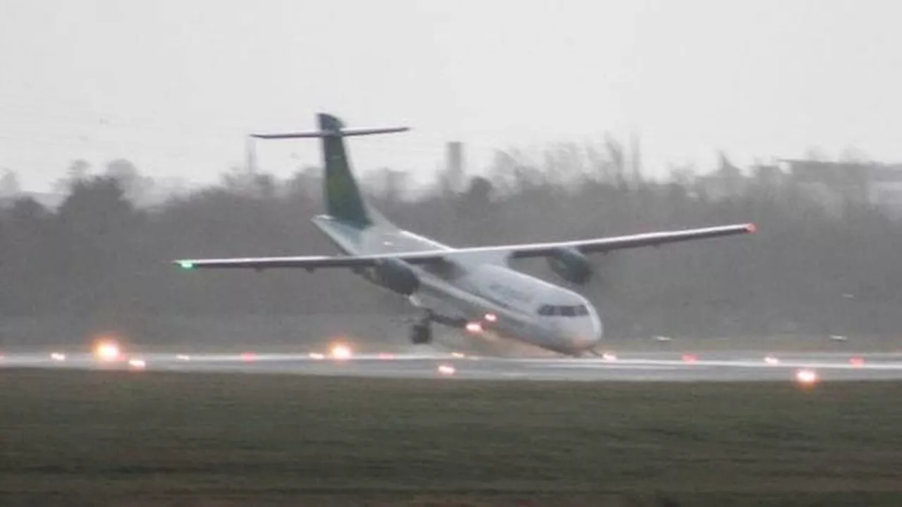 Plane crash at Belfast Airport amid gale-force winds causes travel chaos