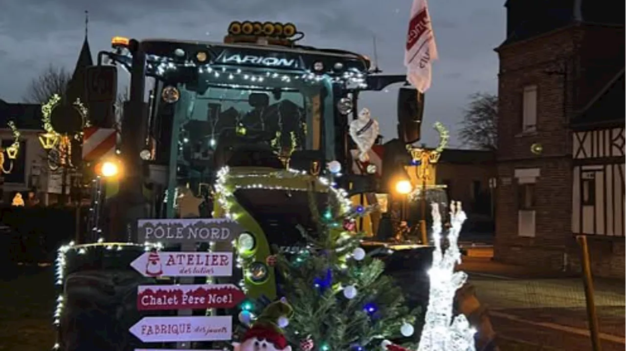 Colère agricole : des agriculteurs paradent aux couleurs de Noël pour remobiliser sur leurs revendications