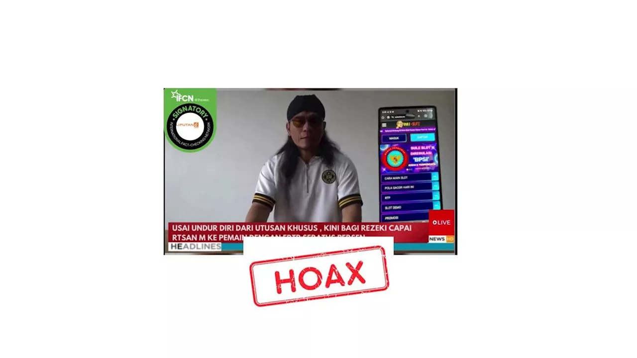 Hoaks Promo Judi Online yang Mencatut Tokoh Terkenal, Berikut Daftarnya