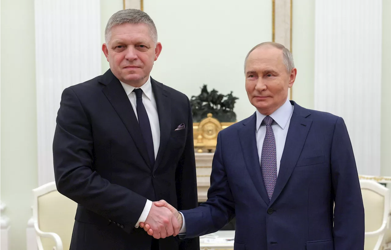 Russia's Putin holds talks with Slovakian PM Fico, in a rare visit to Moscow by an EU leader