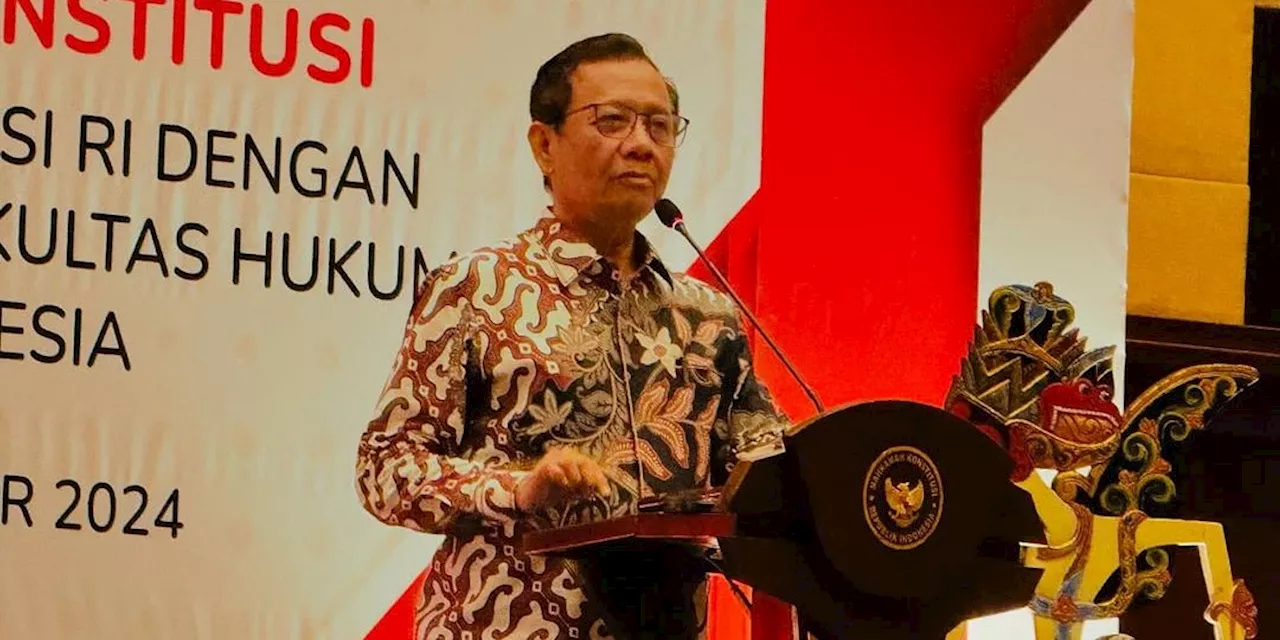 Mahfud MD Kritisi Sikap Prabowo Maafkan Koruptor: Semakin Rusak Lah Dunia Hukum, Hati-Hati