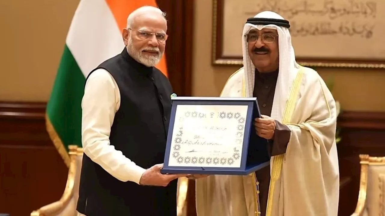 PM Modi in Kuwait: पीएम मोदी को कुवैत का सर्वोच्च सम्मान, ऑर्डर ऑफ मुबारक अल कबीर से नवाजे गए प्रधानमंत्री