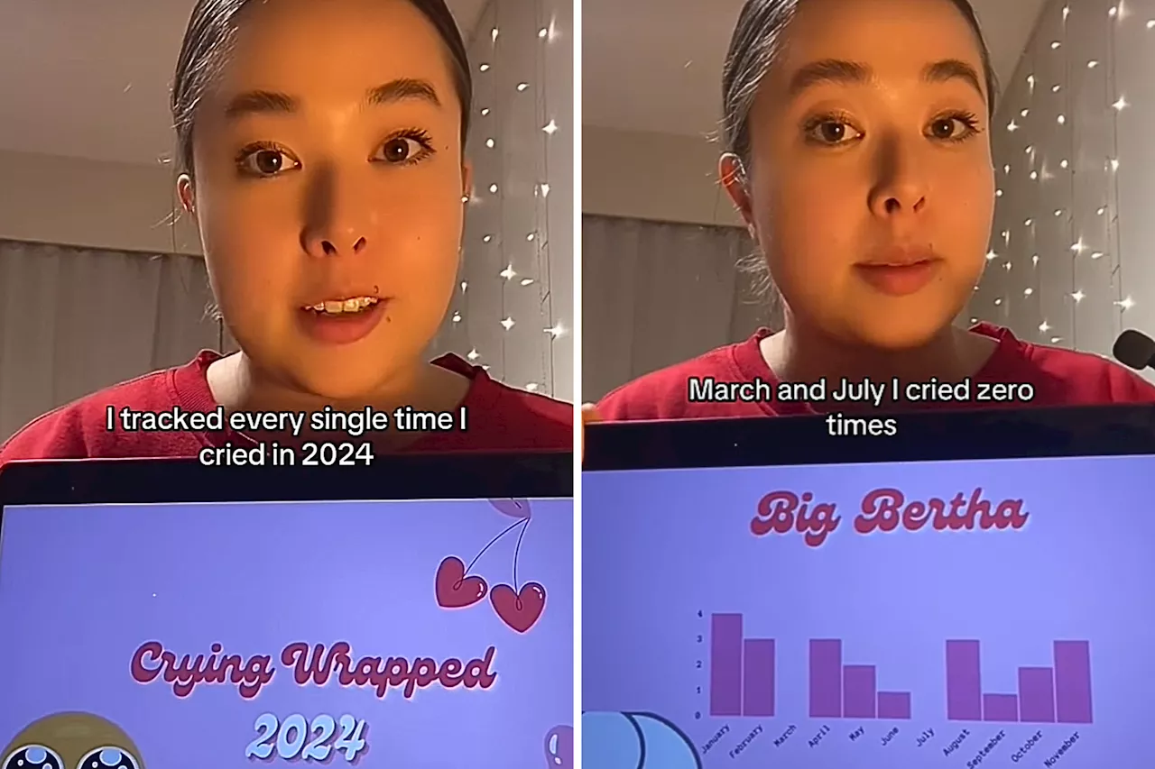 Woman Makes Spotify-Inspired 'Crying Wrapped' to Log Emotions Over 2024