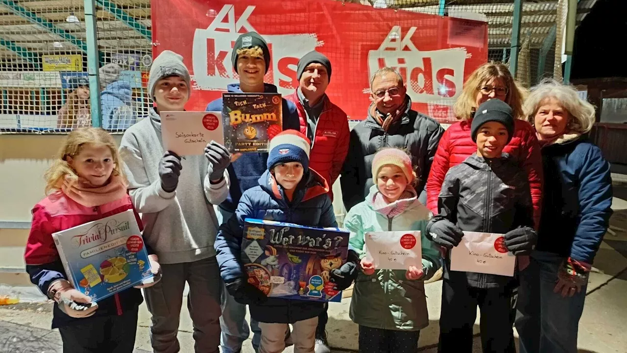 Arbeiterkammer lud Familien auf den Eislaufplatz