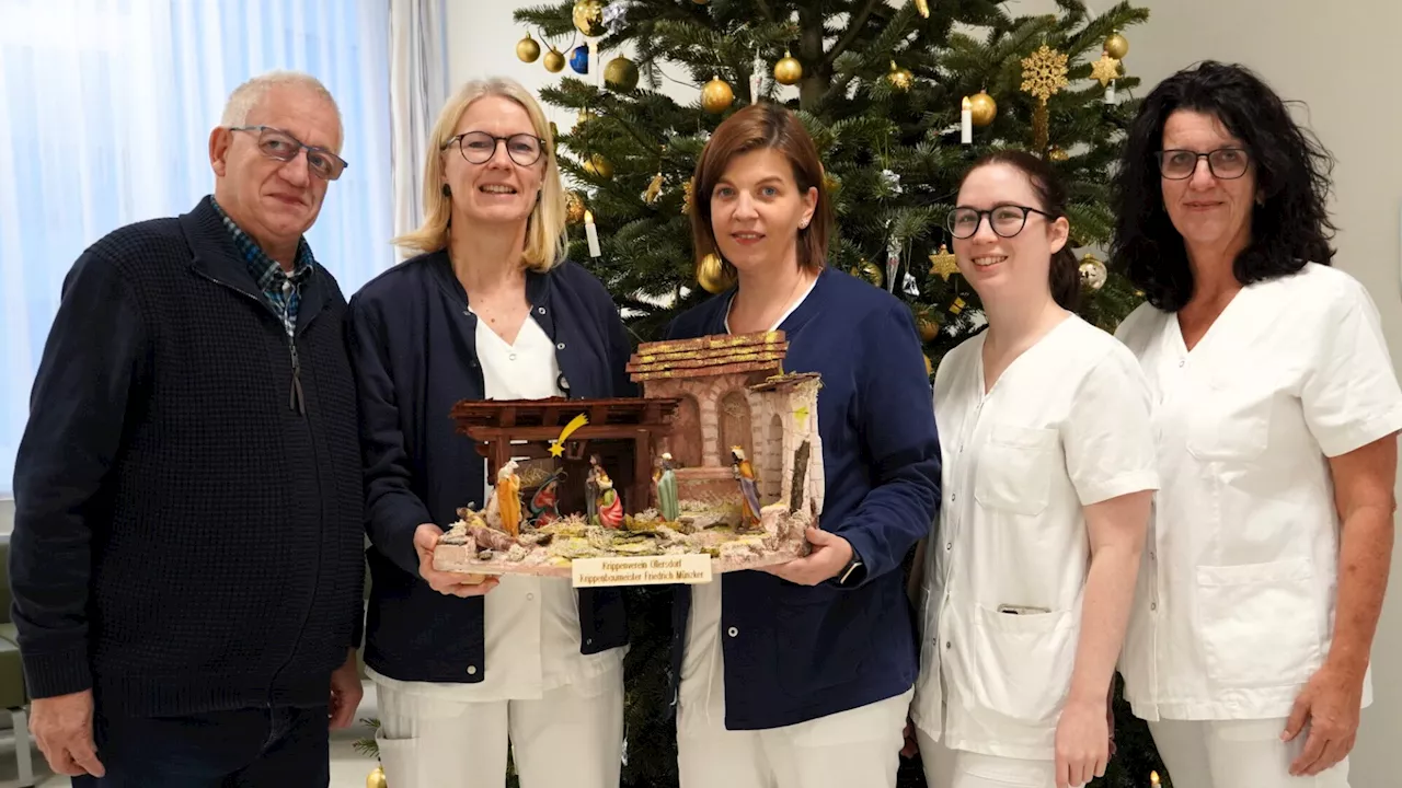 Landesklinikum Hainburg erhält Krippe als Weihnachtsgeschenk