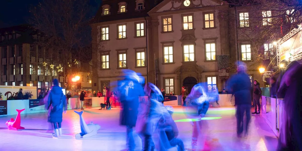 Kurioser Fall in Franken: Mann dreht nachts mit Verkehrsschild Runden auf einer Eisfl&auml;che