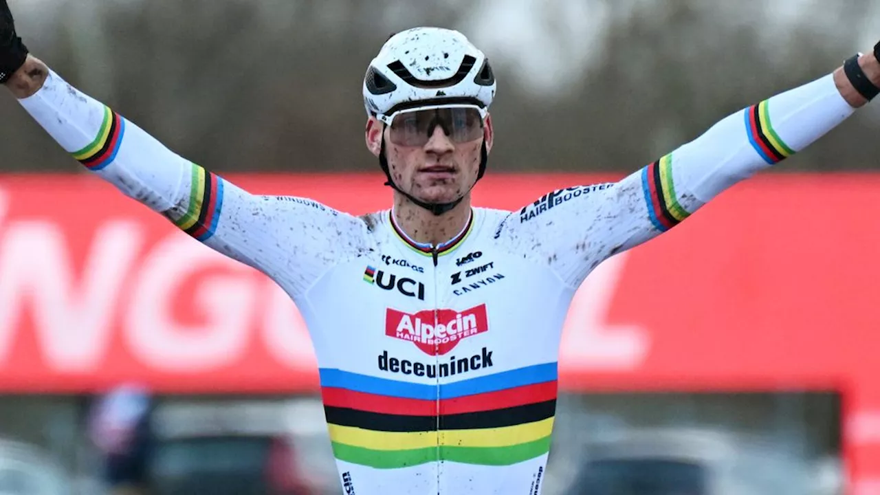 Van der Poel imponeert met solo tijdens rentree in wereldbeker veldrijden Zonhoven