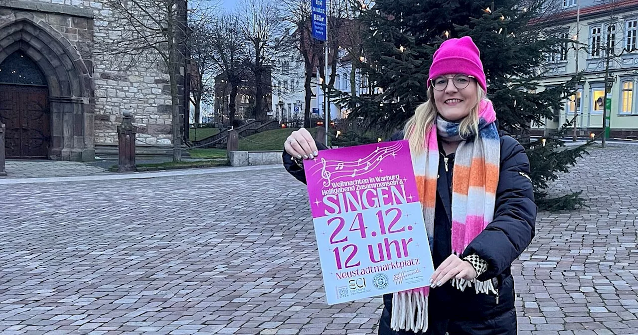 Weihnachtssingen auf dem Warburger Neustadt-Marktplatz