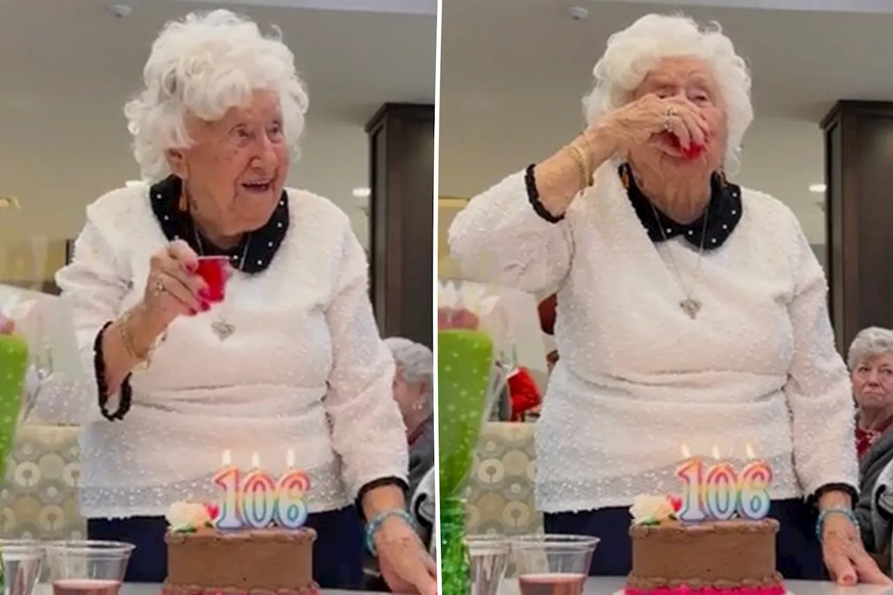 Senior celebrates 106th birthday with Fireball Whisky shot: 'A lot of fun'