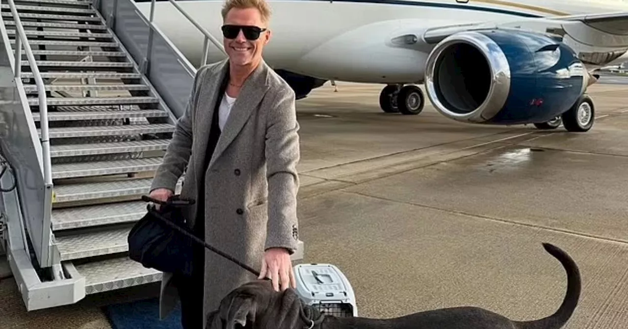 Ronan Keating and wife Storm fly pets home for Christmas on private jet