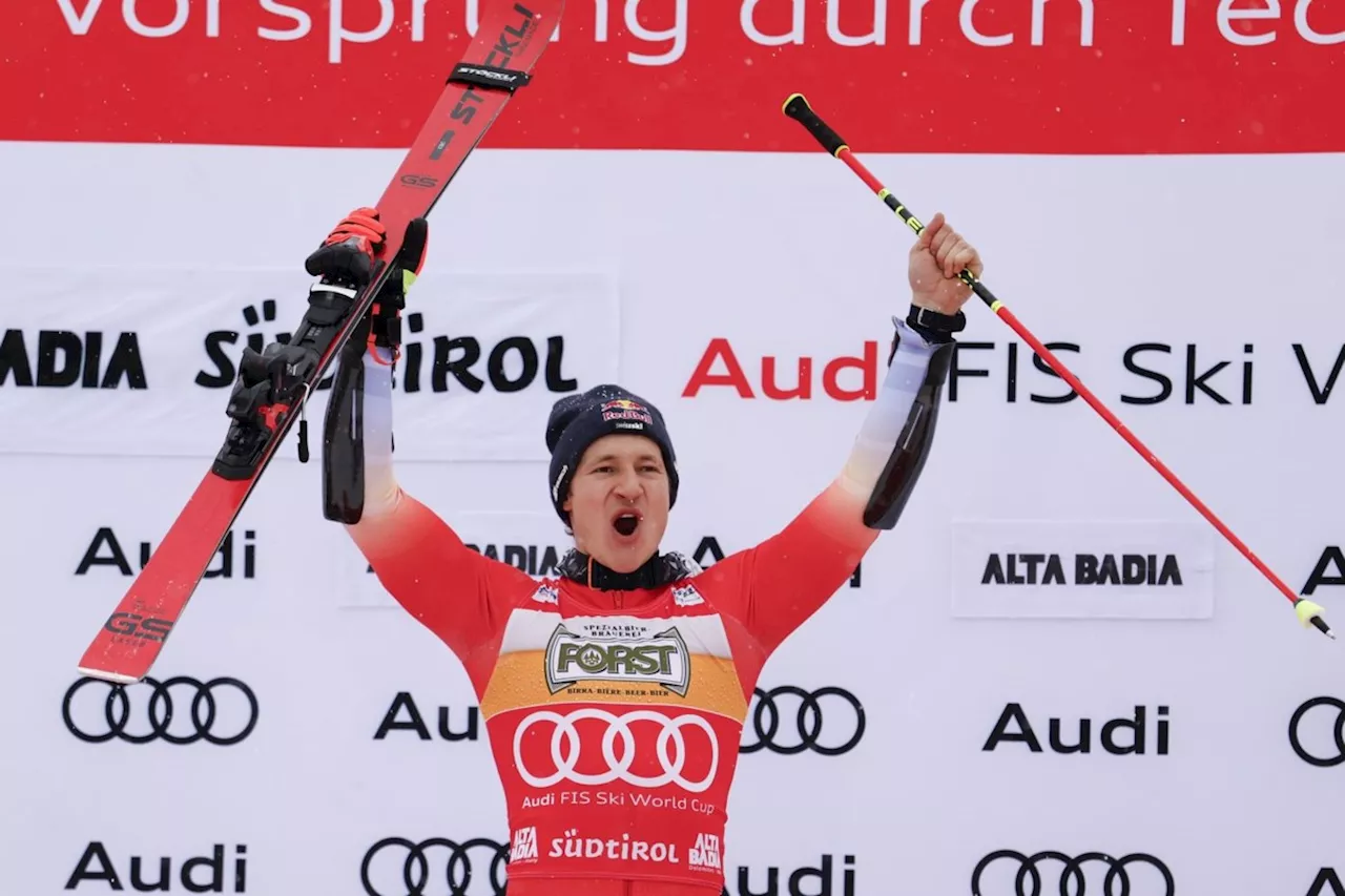 Odermatt becomes Switzerland's most successful male skier with another GS win on the Gran Risa